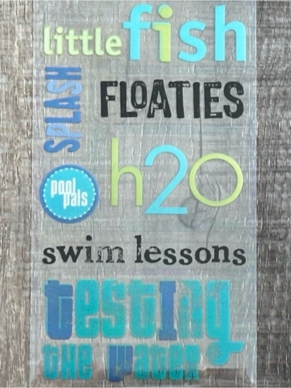 💞 New Little Fish Swim Lessons Scrapbook Craft Stickers